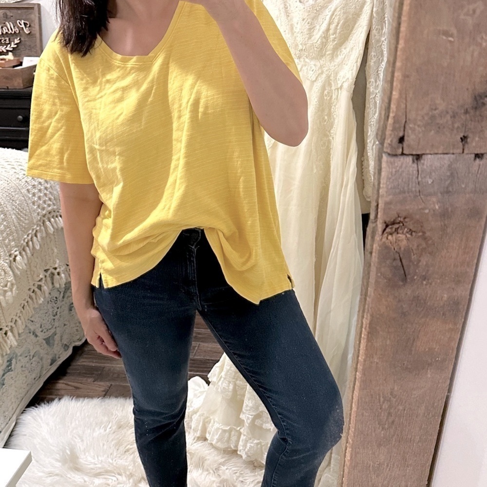 Kim Rogers Yellow Women's Top size 3X